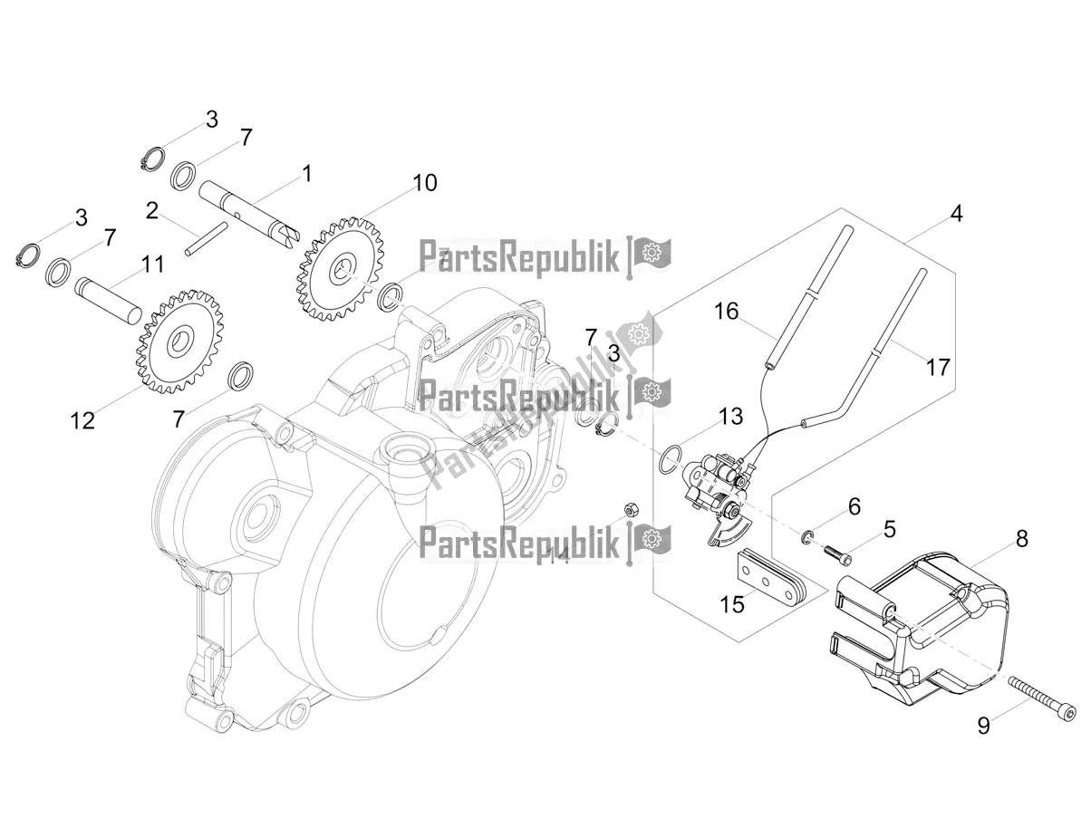 Toutes les pièces pour le La Pompe à Huile du Aprilia RS4 50 2T 2019