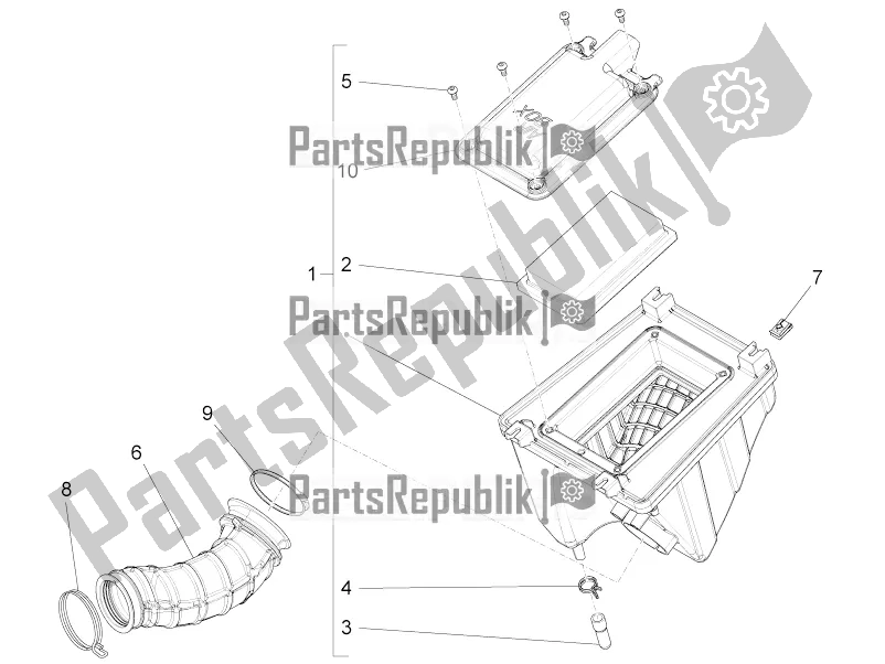 Alle Teile für das Luft Box des Aprilia RS4 50 2T 2020