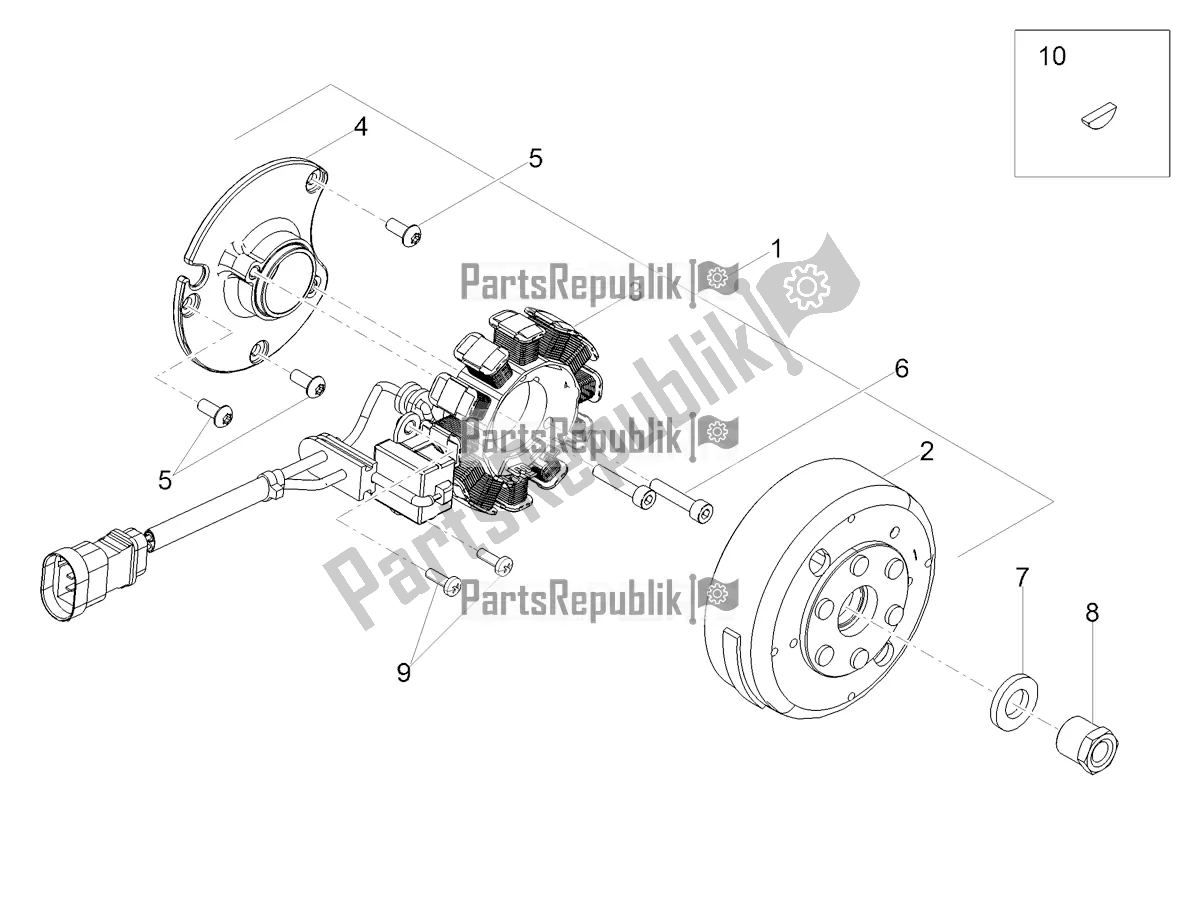 Tutte le parti per il Cdi Magneto Assy / Unità Di Accensione del Aprilia RS4 50 2T 2020