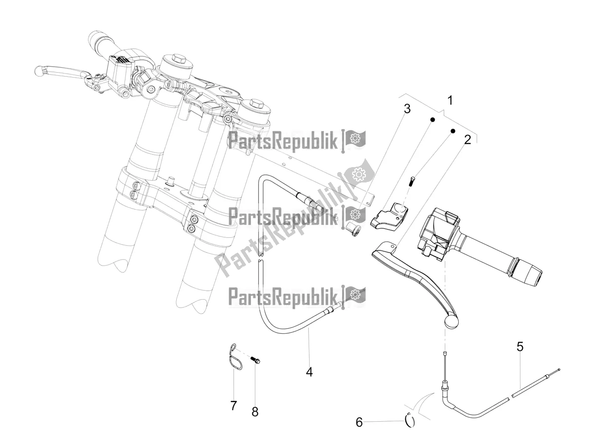 Todas las partes para Control De Embrague de Aprilia RS4 50 2T 2020