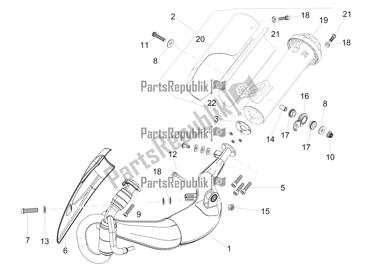 Toutes les pièces pour le Tuyau D'échappement du Aprilia RS4 50 2T 2020