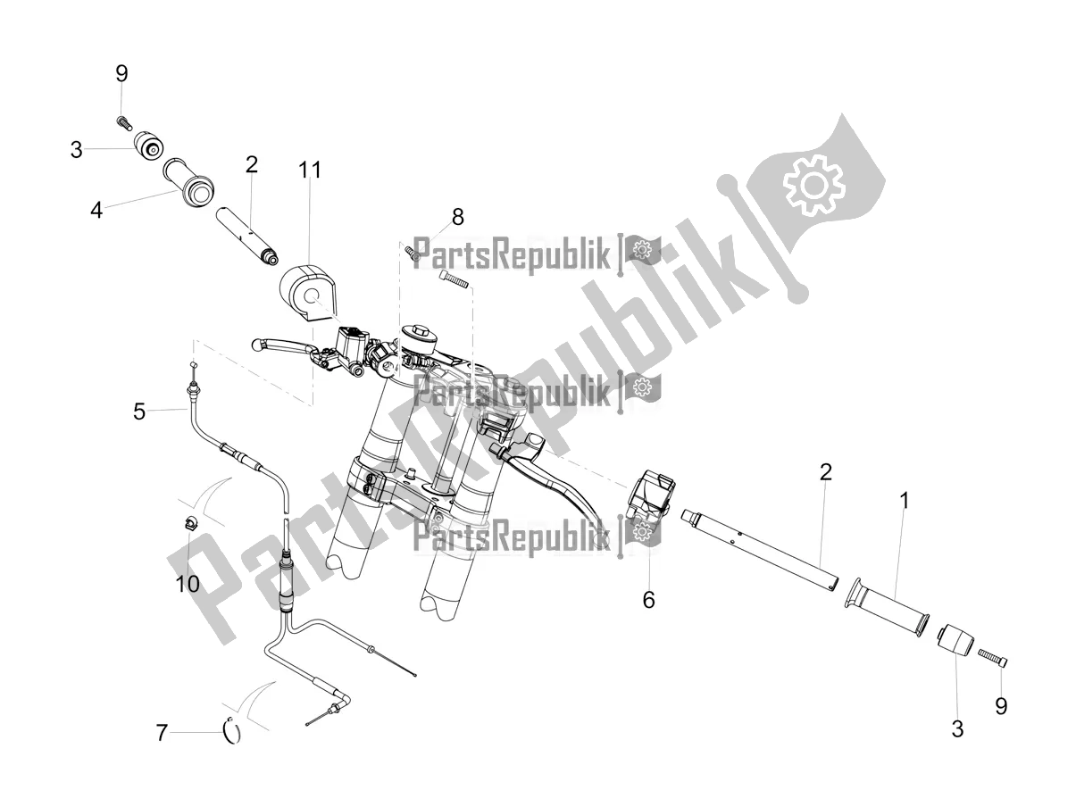 Todas las partes para Manillar - Controles de Aprilia RS4 50 2T 2020