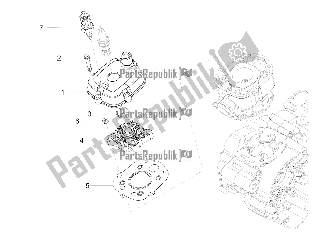 Toutes les pièces pour le Couverture De Tête du Aprilia RS4 50 2T 2020