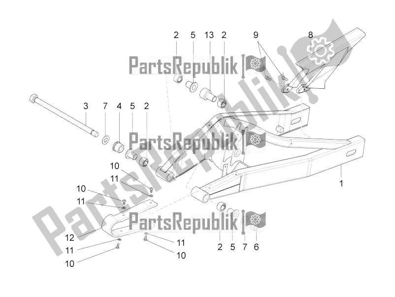 Todas las partes para Brazo Oscilante de Aprilia RS4 50 2T 2020