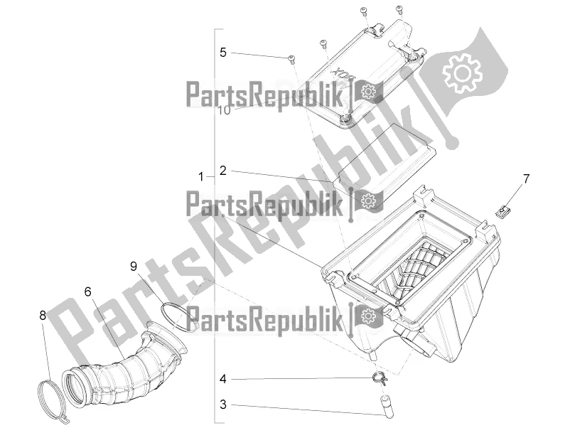 Tutte le parti per il Air Box del Aprilia RS4 50 2T 2021