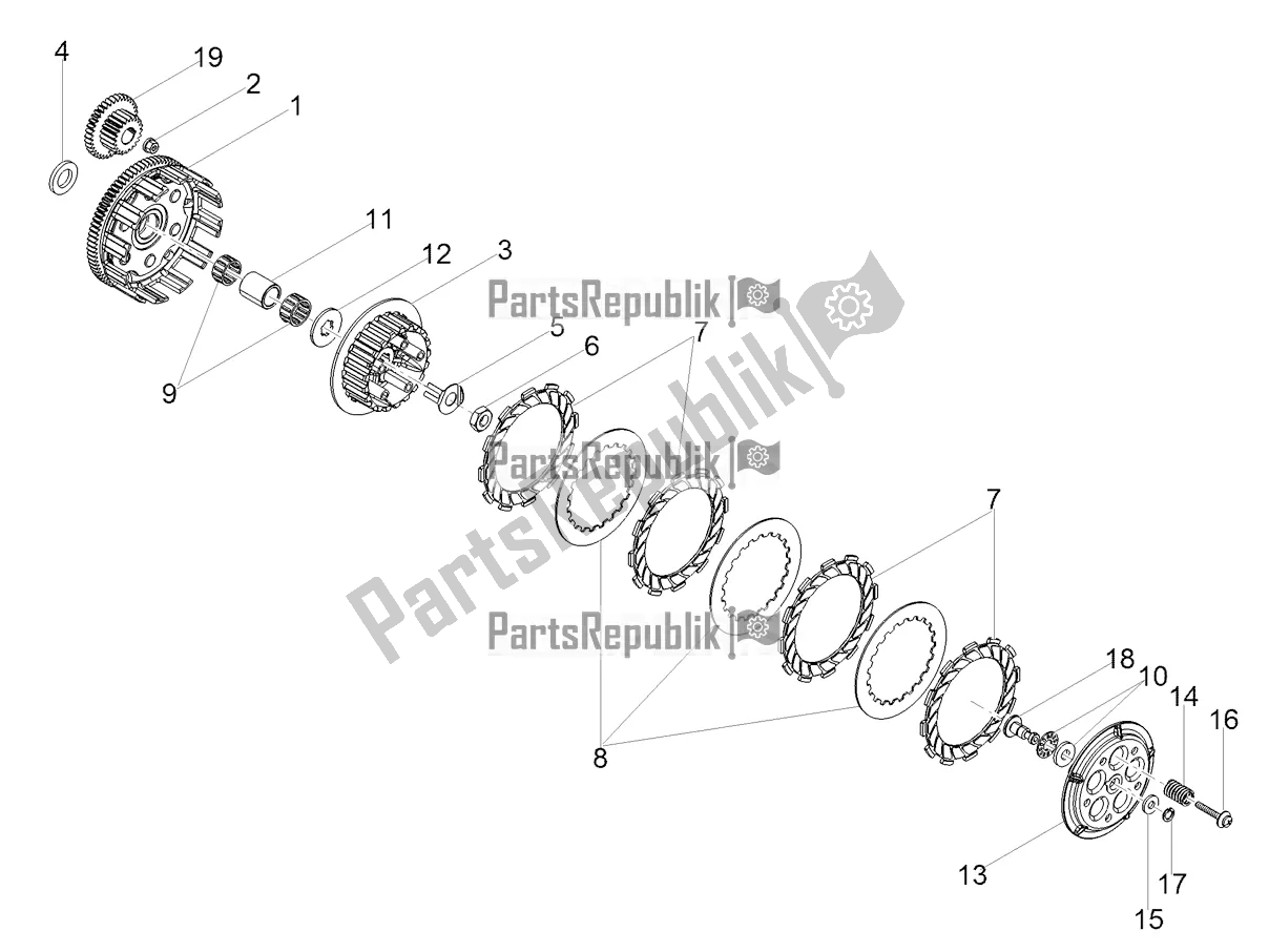 Toutes les pièces pour le Embrayage du Aprilia RS4 50 2T 2022