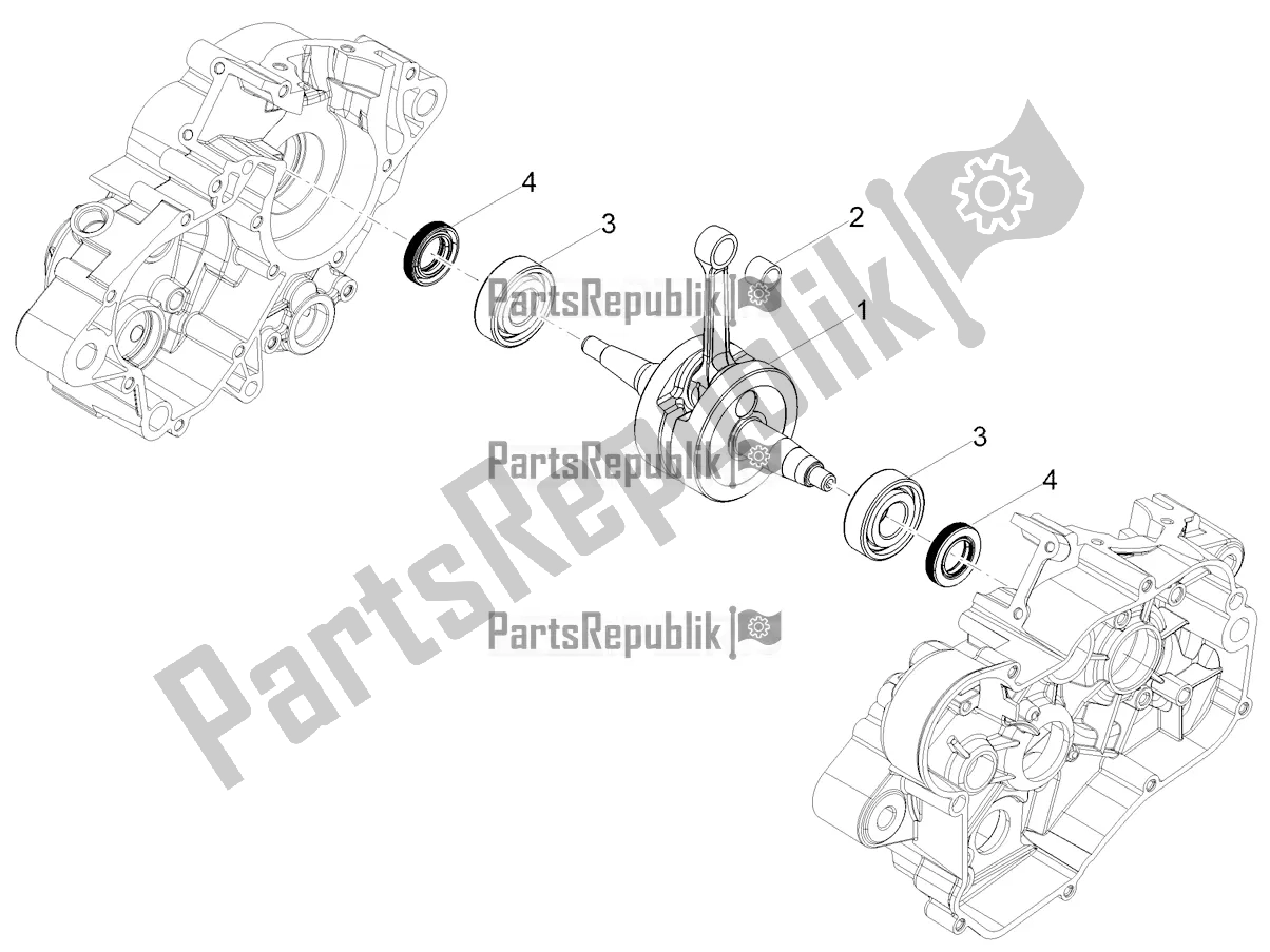 All parts for the Drive Shaft of the Aprilia RS4 50 2T 2022