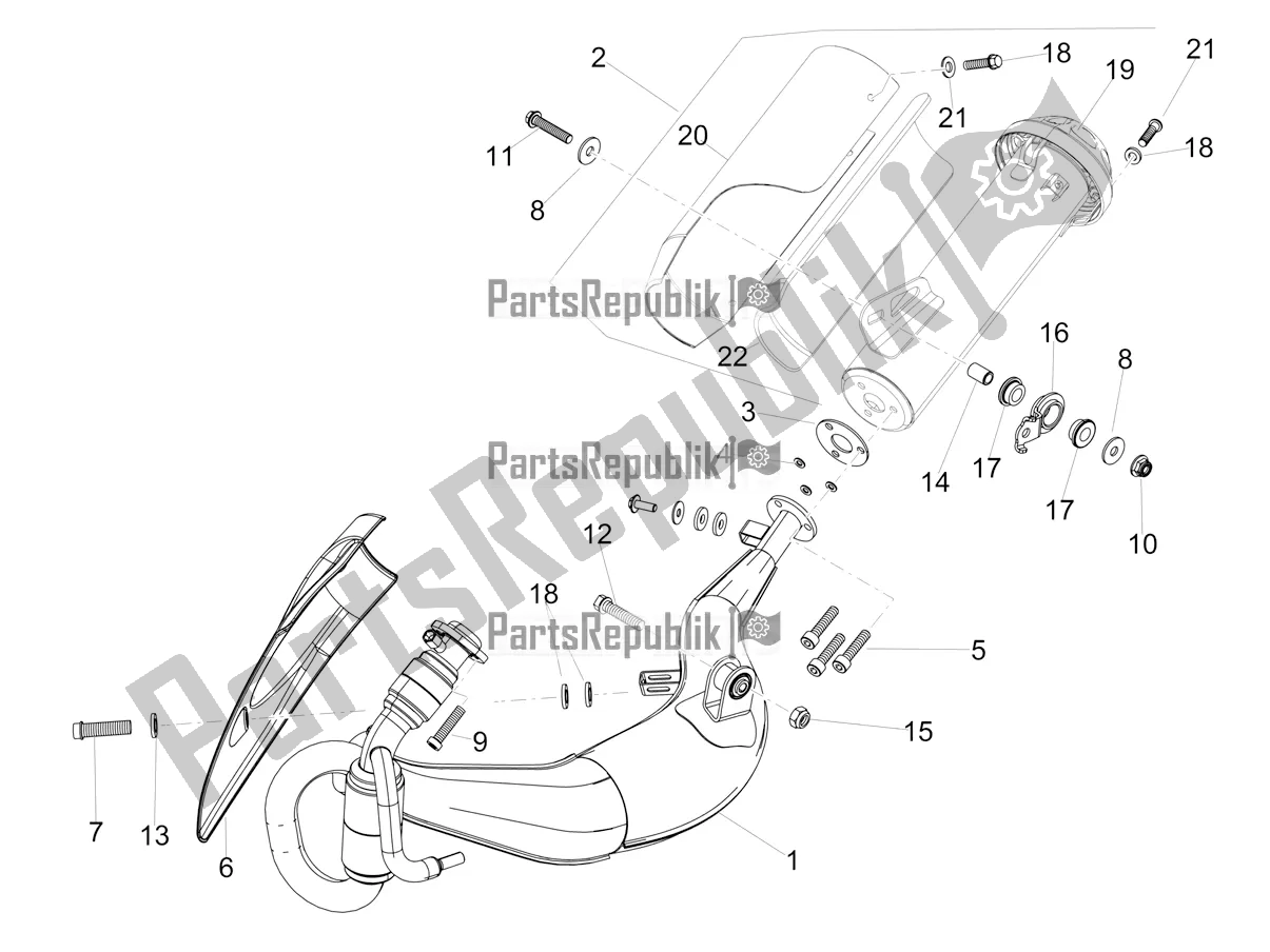 Todas las partes para Tubo De Escape de Aprilia RS4 50 2T 2022