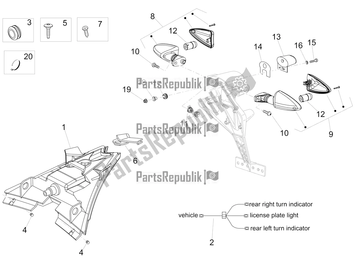 Tutte le parti per il Luci Posteriori del Aprilia RS4 50 2T 2022