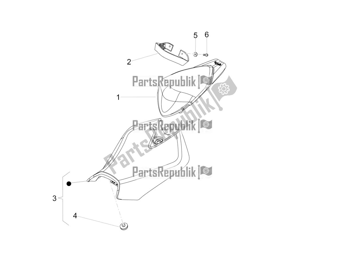 All parts for the Saddle of the Aprilia RS4 50 2T 2022