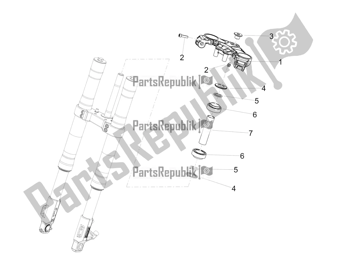 Todas las partes para Direccion de Aprilia RS4 50 2T 2022