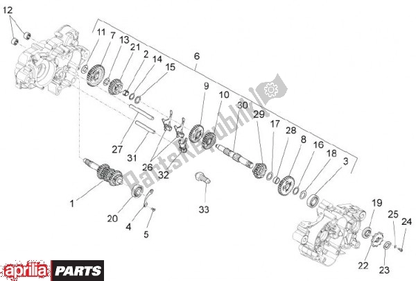 Tutte le parti per il Tamburo Del Cambio del Aprilia RS4 50 CC 76 2011
