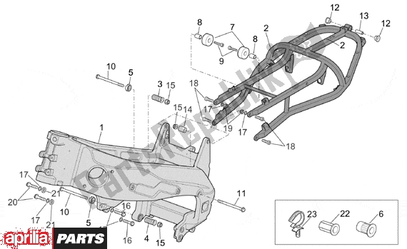 Todas las partes para Frame I de Aprilia RST Futura 393 1000 2001 - 2003