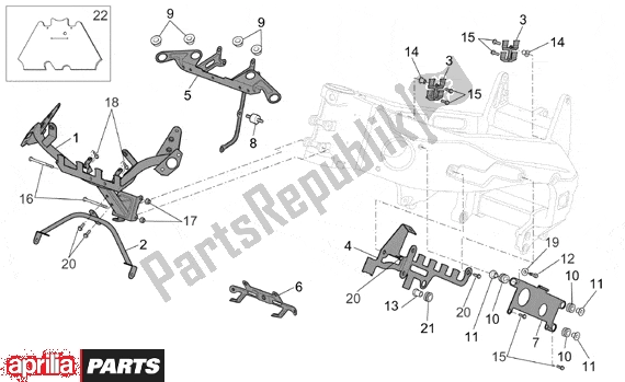 Alle Teile für das Frame Ii des Aprilia RST Futura 393 1000 2001 - 2003