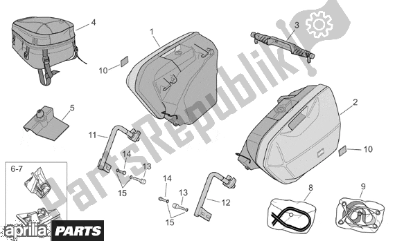 Alle Teile für das Side Cases des Aprilia RST Futura 393 1000 2001 - 2003