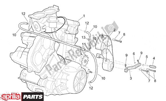 Todas as partes de Engine do Aprilia RSV Mille 9 1000 1998 - 1999