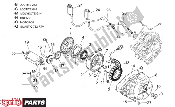All parts for the Ignition Unit of the Aprilia RSV Mille 9 1000 1998 - 1999