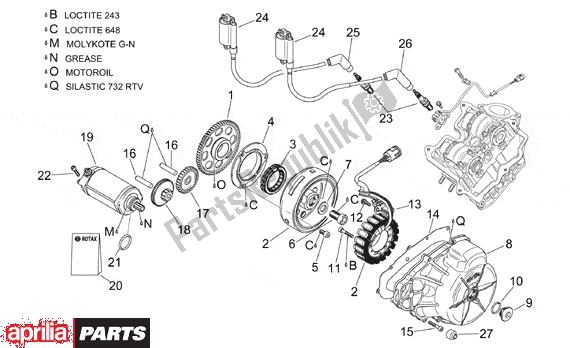 Todas las partes para Ignition Unit de Aprilia RSV Mille 9 1000 1998 - 1999