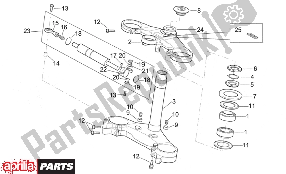 Wszystkie części do Steering Aprilia RSV Mille 9 1000 1998 - 1999