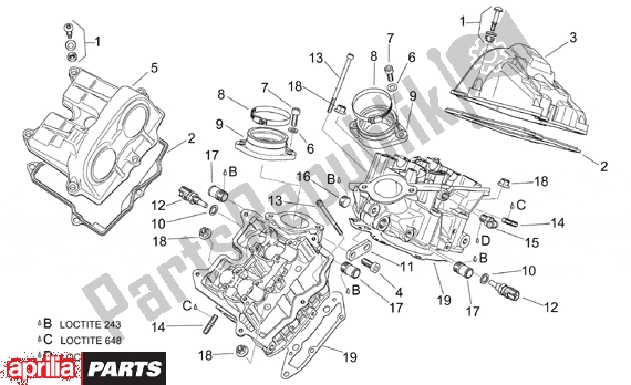 Todas las partes para Valves Cover de Aprilia RSV Mille 9 1000 1998 - 1999