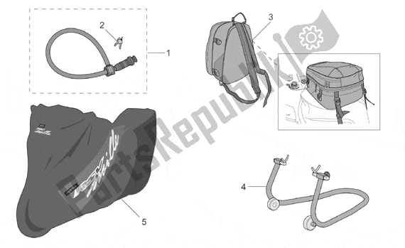 Tutte le parti per il Acc Various del Aprilia RSV Mille R Factory Dream 397 1000 2004 - 2006