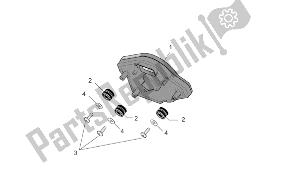 Alle onderdelen voor de Dashboard van de Aprilia RSV Mille R Factory Dream 397 1000 2004 - 2006