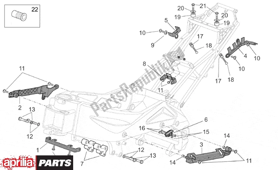 Alle Teile für das Frame Ii des Aprilia RSV Mille R Factory Dream 397 1000 2004 - 2006