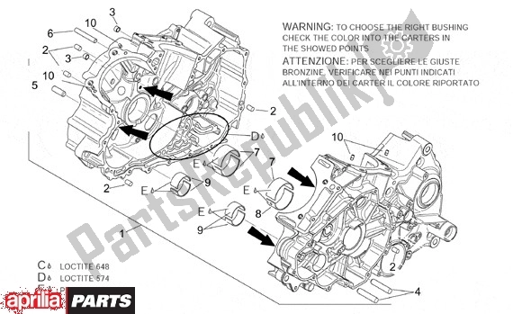 All parts for the Behuizing I of the Aprilia RSV Tuono R 395 1000 2002 - 2005