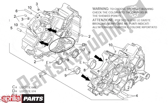 Todas las partes para Behuizing I de Aprilia RSV Tuono R 395 1000 2002 - 2005