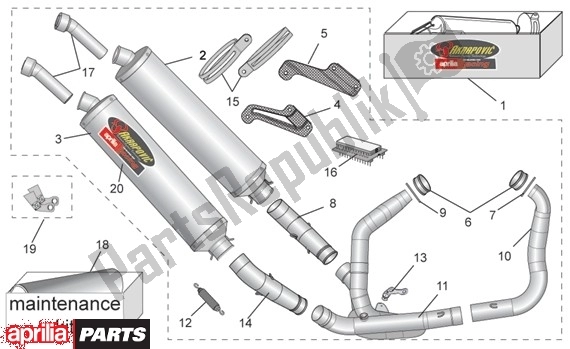 All parts for the Tuning Motor of the Aprilia RSV Tuono R 395 1000 2002 - 2005