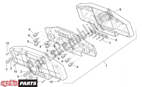 All parts for the Instrument Panel of the Aprilia RSV Mille SP 391 1000 1999 - 2000