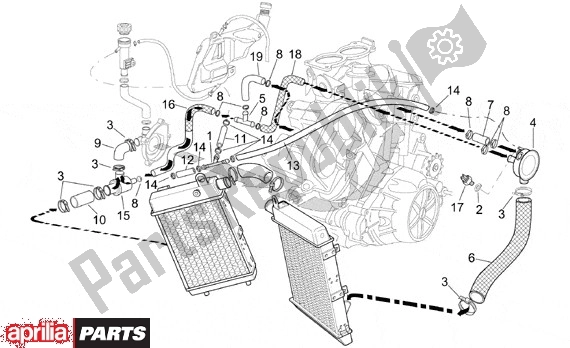 Alle Teile für das Koelapparaat des Aprilia RSV Mille SP 391 1000 1999 - 2000