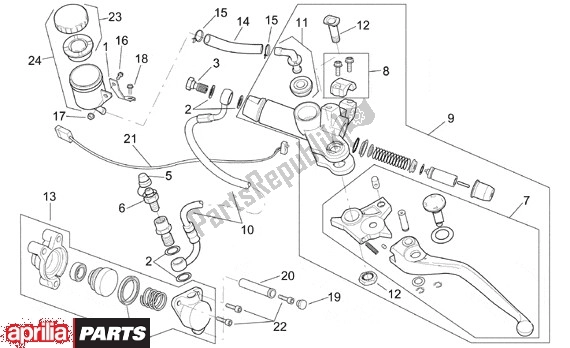 Wszystkie części do Pompa Sprz? G? A Aprilia RSV Mille SP 391 1000 1999 - 2000