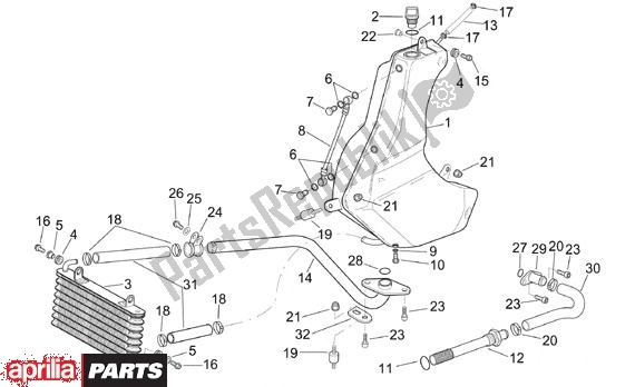 All parts for the Olietank of the Aprilia RSV Mille SP 391 1000 1999 - 2000