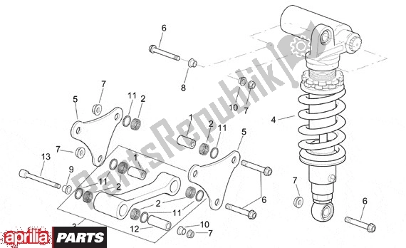 Wszystkie części do Tylny Amortyzator Aprilia RSV Mille SP 391 1000 1999 - 2000