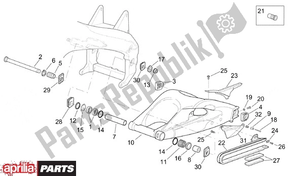 Alle Teile für das Swing des Aprilia RSV Mille SP 391 1000 1999 - 2000