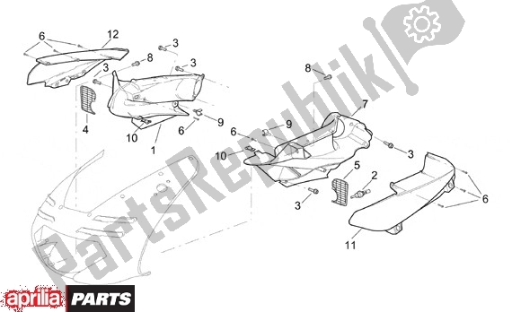 Wszystkie części do Voorscherm Aprilia RSV Mille SP 391 1000 1999 - 2000