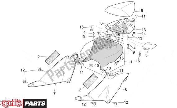 All parts for the Zit of the Aprilia RSV Mille SP 391 1000 1999 - 2000