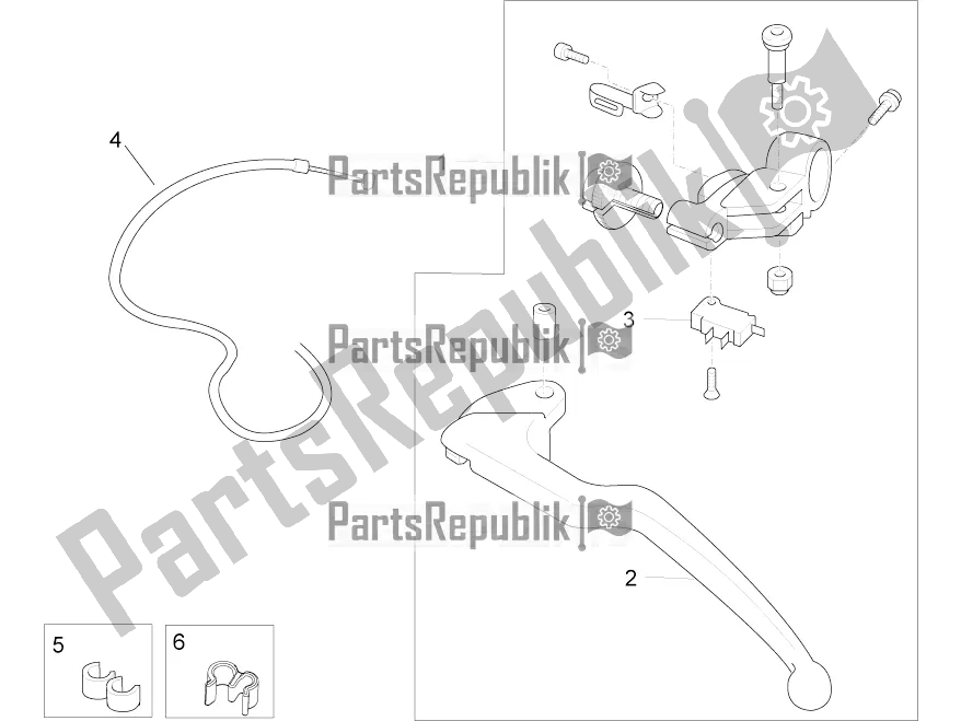 All parts for the Clutch Control of the Aprilia RSV4 Racing Factory ABS 1000 2016