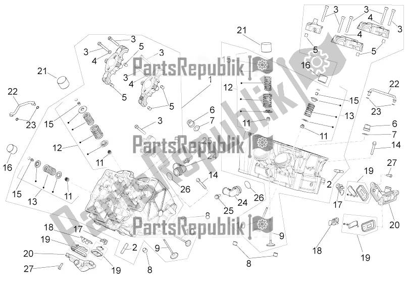 Alle Teile für das Zylinderkopfventile des Aprilia RSV4 Racing Factory ABS 1000 2016