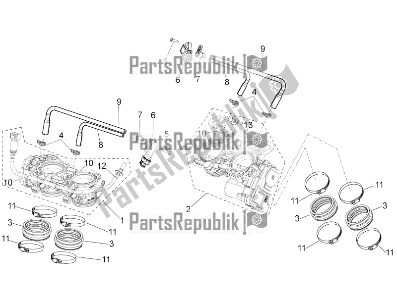 All parts for the Throttle Body of the Aprilia RSV4 Racing Factory ABS 1000 2016