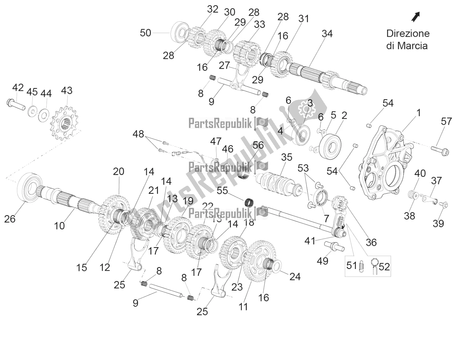 Toutes les pièces pour le Réducteur - Engrenage du Aprilia RSV4 Racing Factory ABS 1000 2017