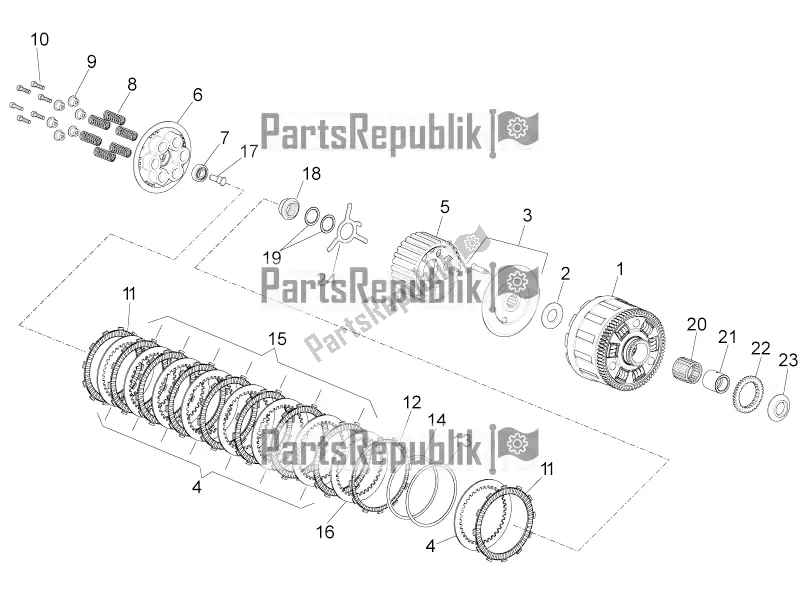 Tutte le parti per il Frizione del Aprilia RSV4 Racing Factory ABS 1000 2018