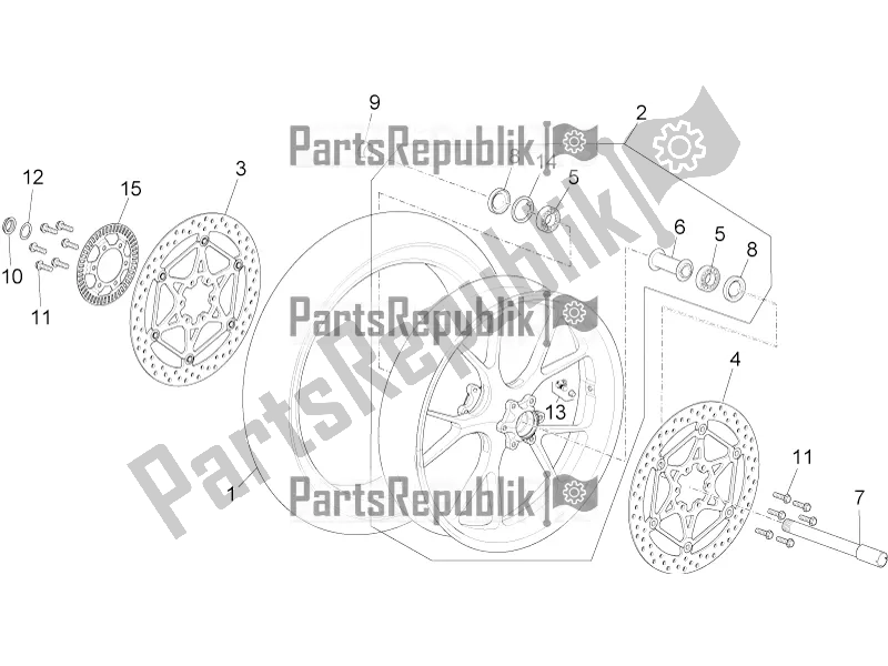 Tutte le parti per il Ruota Anteriore del Aprilia RSV4 Racing Factory ABS 1000 2018