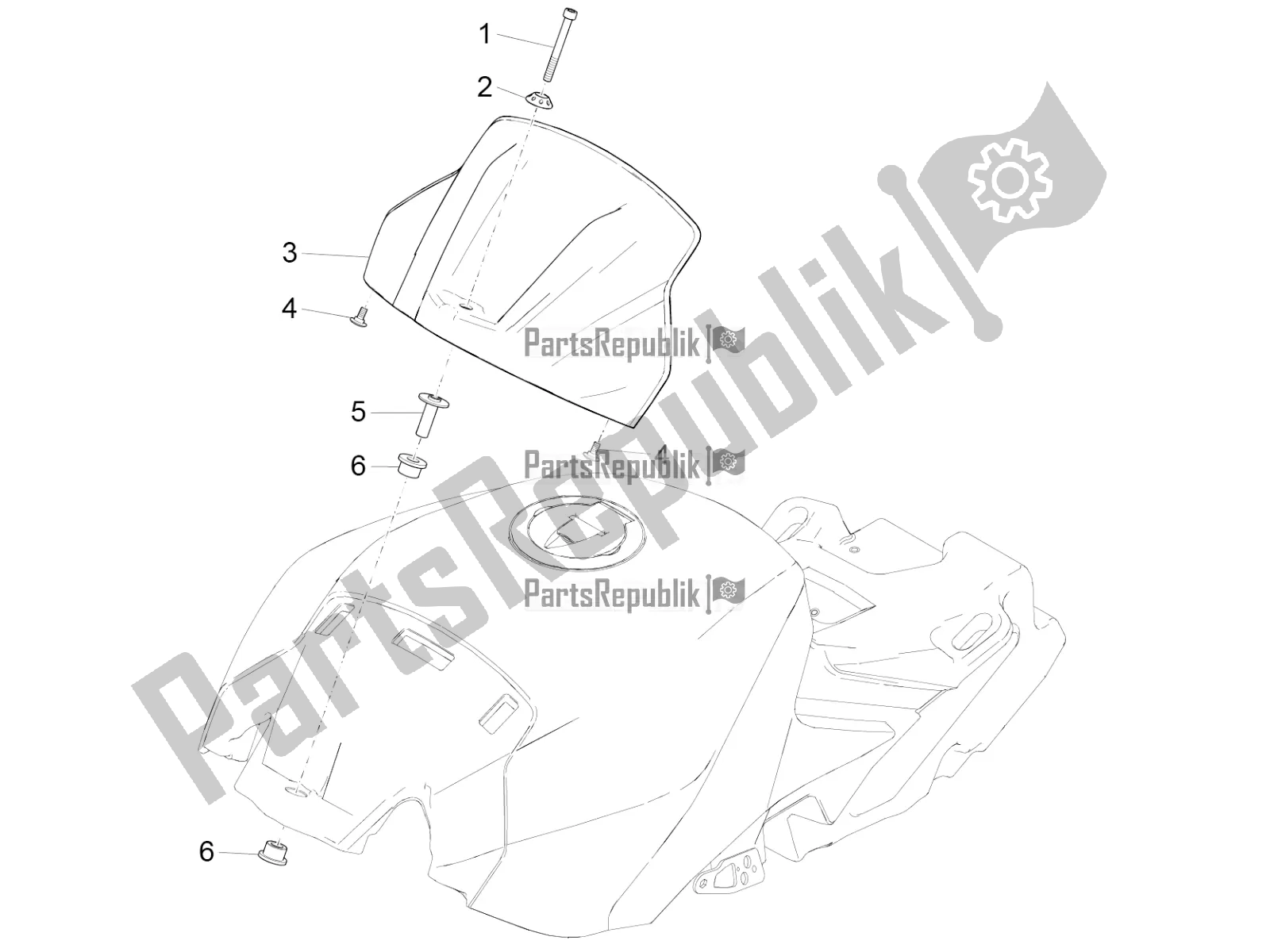 Alle Teile für das Tankdeckel des Aprilia RSV4 Racing Factory ABS 1000 2018