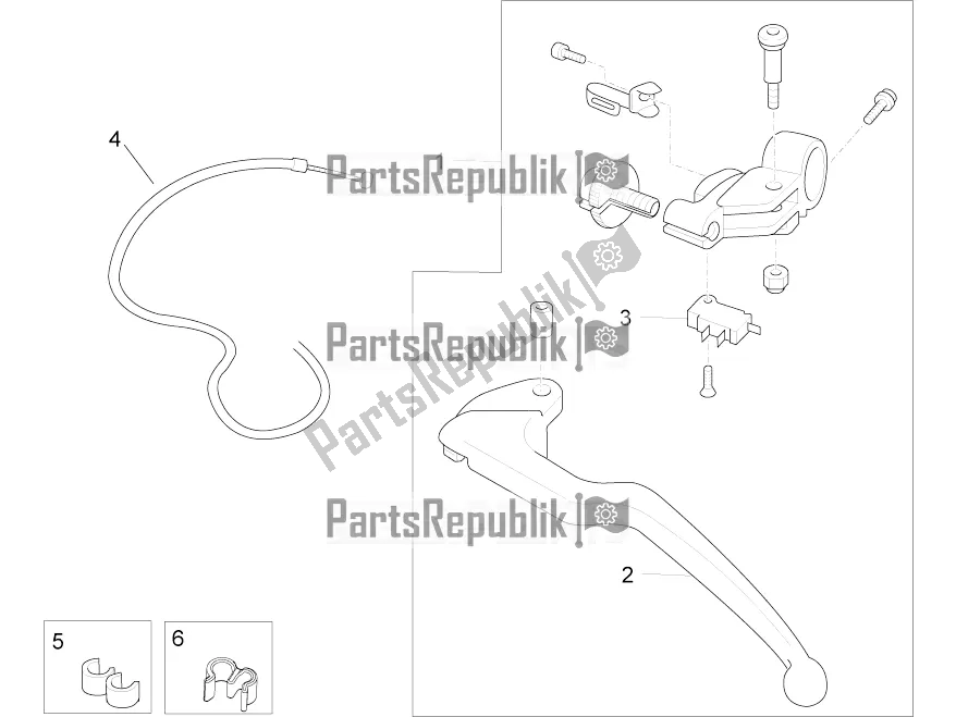 Tutte le parti per il Controllo Della Frizione del Aprilia RSV4 RR ABS 1000 2016