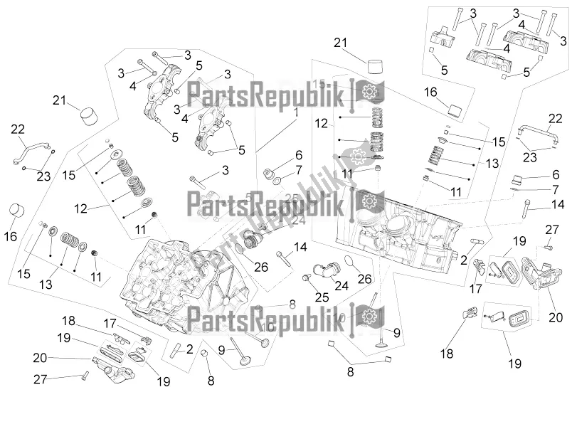 Alle onderdelen voor de Cilinderkop - Kleppen van de Aprilia RSV4 RR ABS 1000 2016