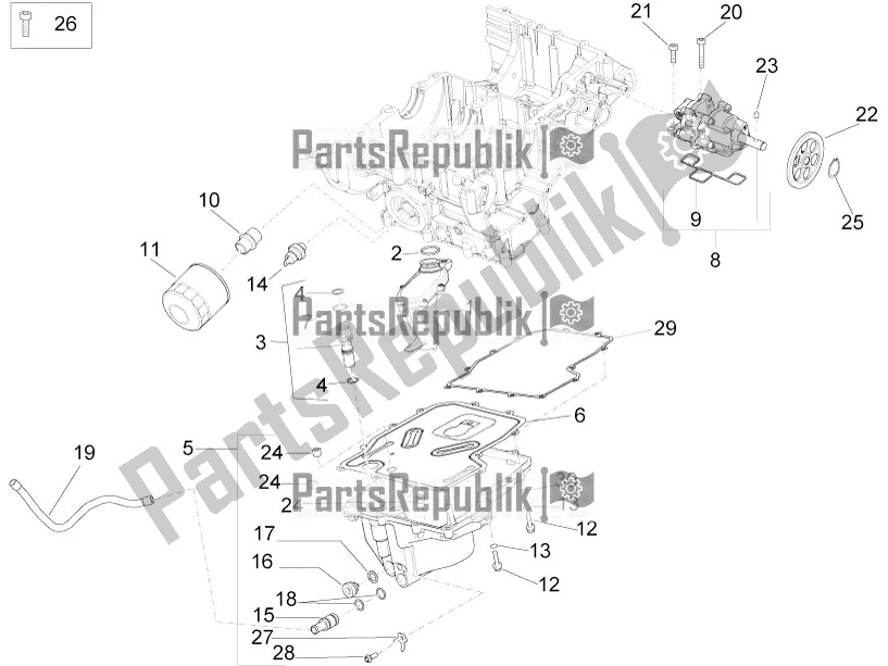 Todas las partes para Lubricación de Aprilia RSV4 RR ABS 1000 2016