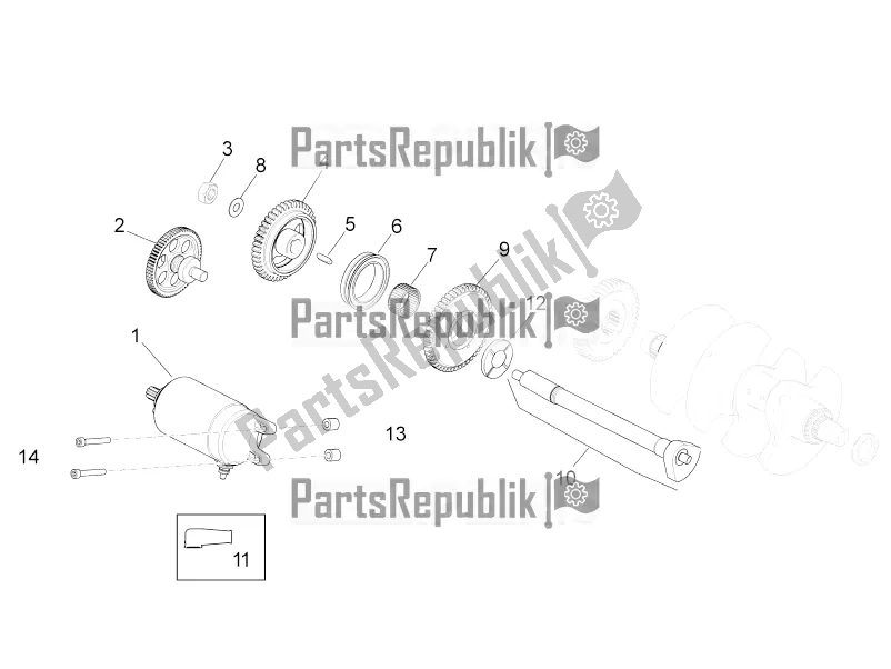 Todas as partes de Partida / Partida Elétrica do Aprilia RSV4 RR ABS 1000 2016