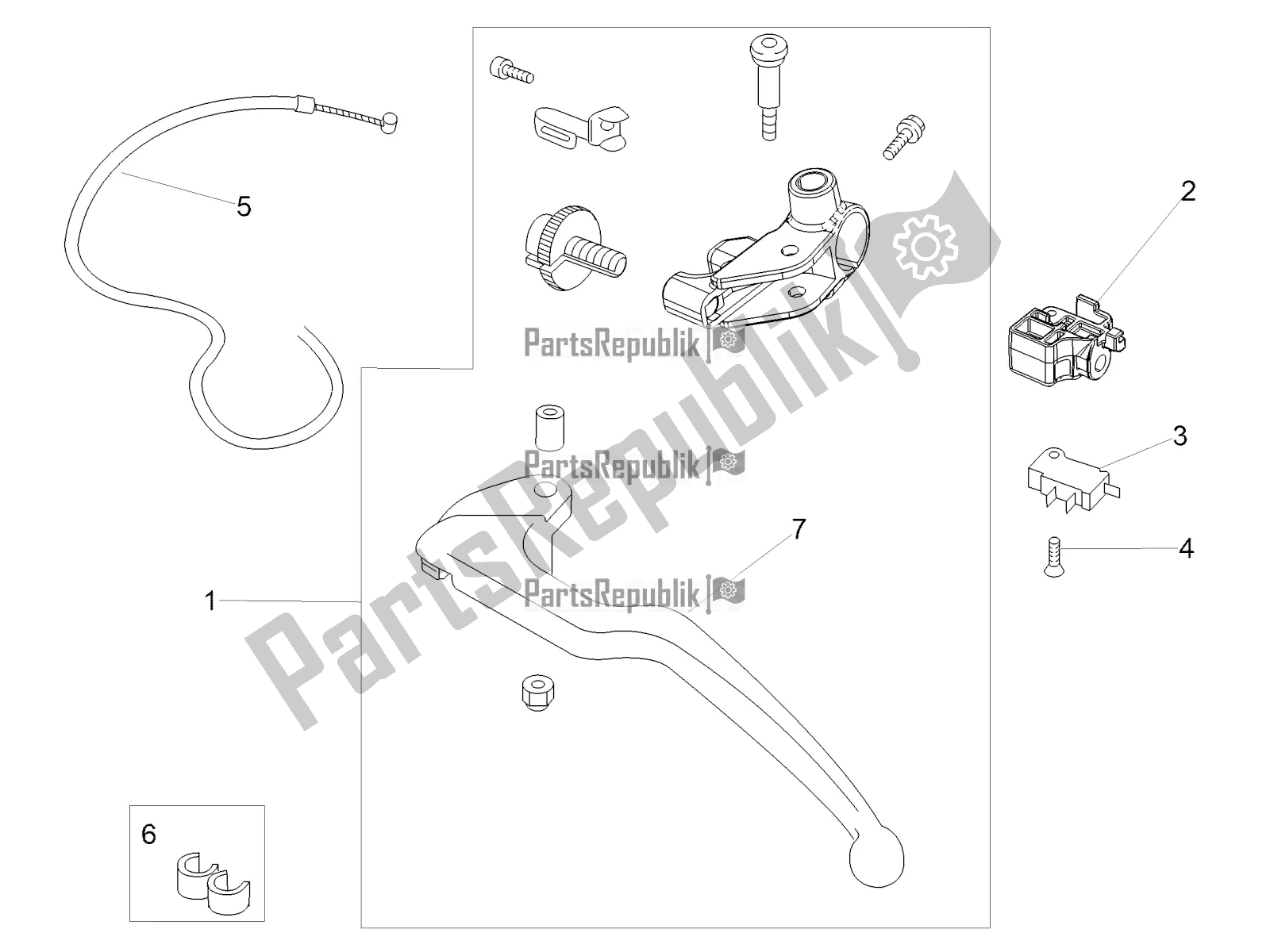 Toutes les pièces pour le Commande D'embrayage du Aprilia RSV4 RR ABS 1000 2017